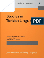 (Typological Studies in Language 8) Dan I. Slobin (Ed.), Karl Zimmer (Ed.) - Studies in Turkish Linguistics-John Benjamins Publishing Company (1986)