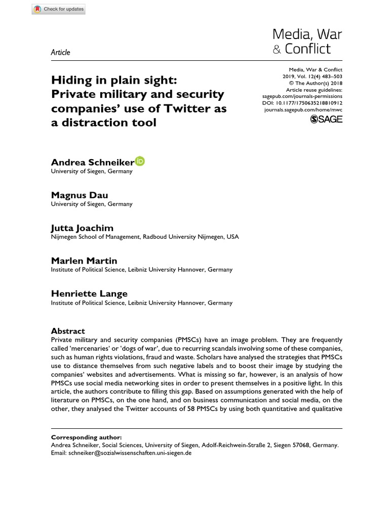 Hiding in Plain Sight PDF