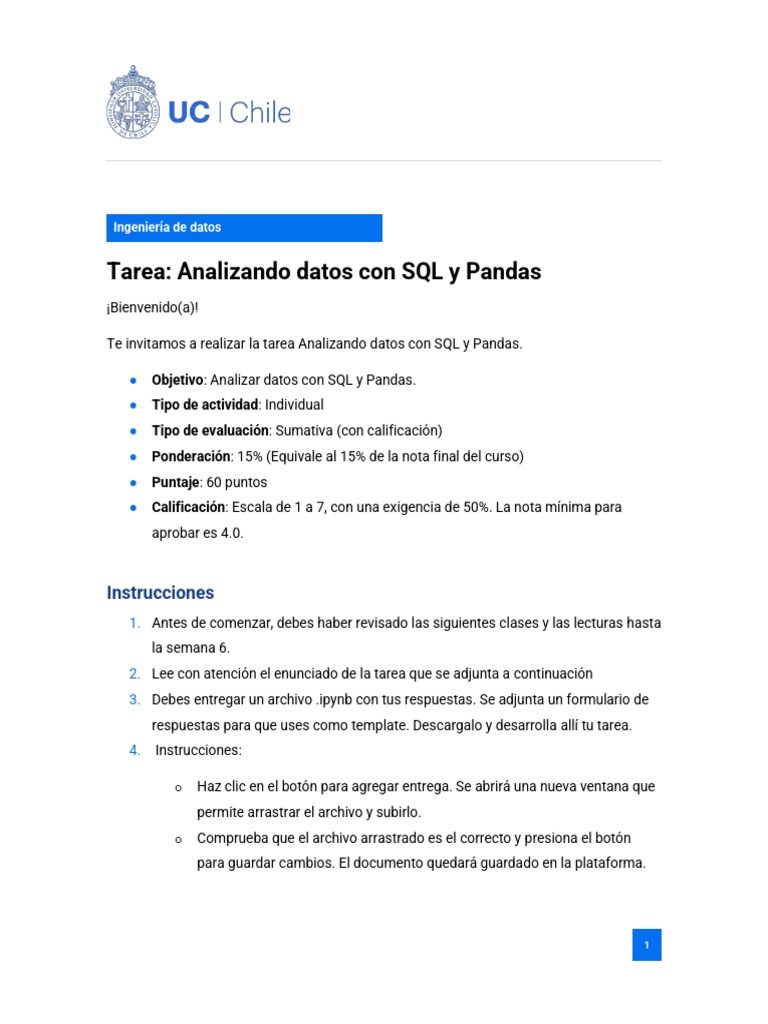 Análisis de Datos con SQL y Pandas | PDF | SQL | Bases de datos