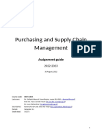 Purchasing and Supply Chain Management: Assignment Guide