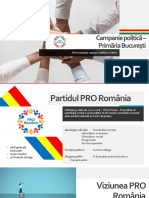 Campanie Politică - SWOT Primăria București - PRO Romania