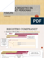 Guía para registro en COMPRANET PF