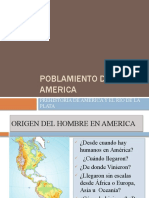 Poblamiento de America