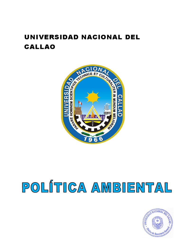 Política Ambiental de la UNAC | PDF | Sustentabilidad | Residuos