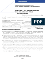 Programa para El Impulso A La Titulación Por Actividades Académicas en El Extranjero (Pitaae) Convocatoria 2023