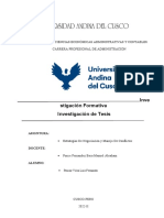 Inve Stigación Formativa Investigación de Tesis