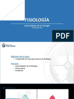 FISIOLOGÍA GENERALIDADES