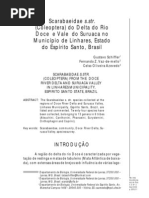 Coprófagos no Esprírito SAnto Vaz de Melo