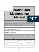 Operation and Maintenance Manual