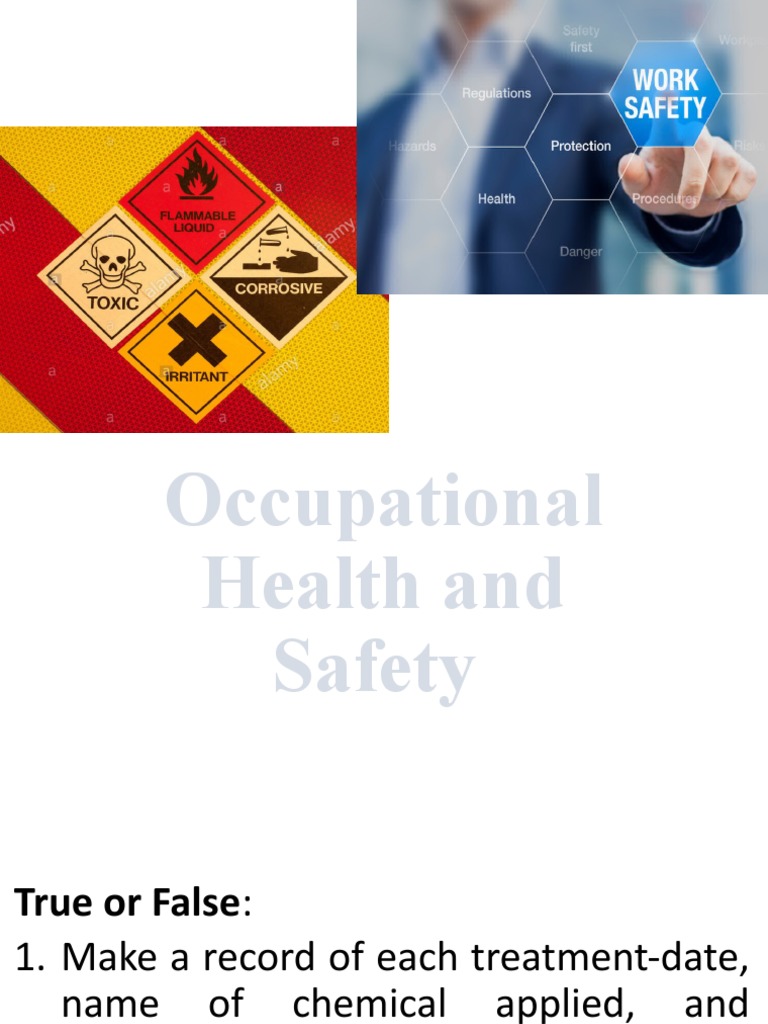 Occupational Health and Safety (Autosaved) PDF Risk Personal