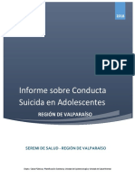 Informe Conducta Suicida en Adolescentes 2018 Región Valparaíso