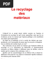 Le Recyclage des metaux