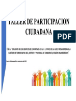 Taller de Participacion Ciudadana