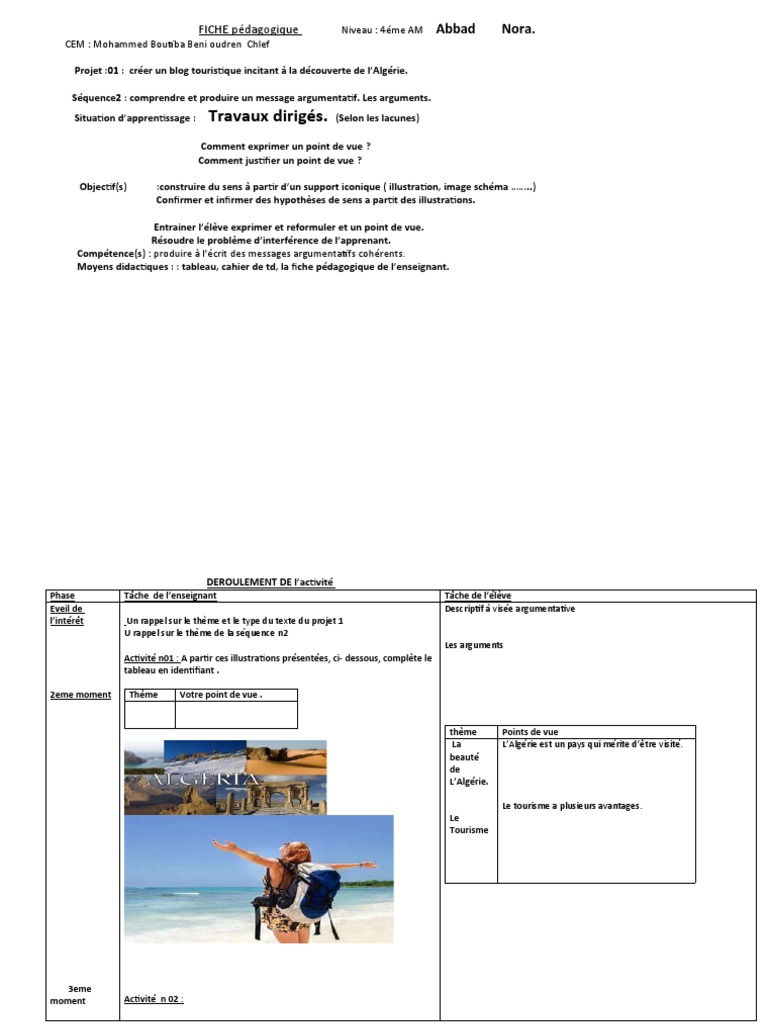 TD Séquence n2 | PDF | Pédagogie | Grammaire