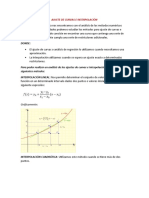 Ajuste de Curvas e Interpolación