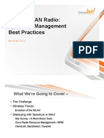 Wireless LAN Radio Spectrum Management Best Practices