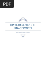 Investissement Et Financement