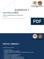 Semana 1 Conceptos Basicos y Definiciones de Termodinamica