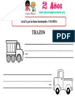 Trazos Horizontales para Ninos de 2 Anos