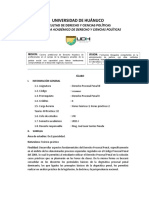 Sillabus Derecho Procesal Penal III