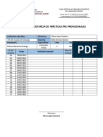 Control de Asistencia de Prácticas Pre Profesionales