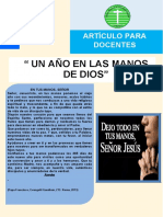 Semana 24 Un Ano en Las Manos de Dios Docentes