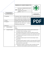 Sop Pembinaan Kader Kesehatan