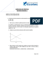 Teoría Oferta Demanda Equilibrio Mercado