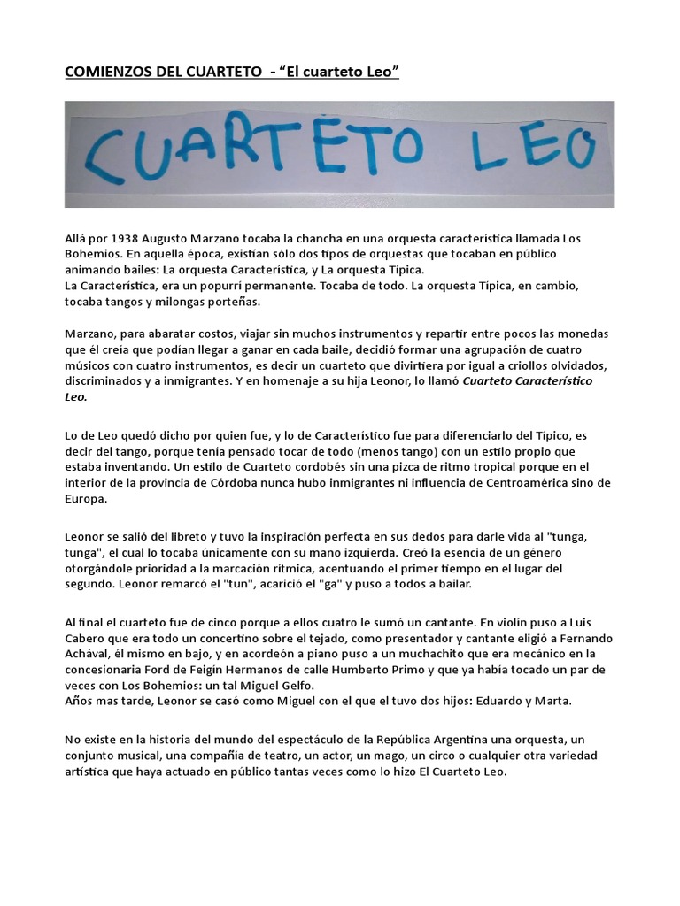 CUARTETO | PDF | Las artes escénicas