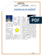 Examen final de Microsft Word sobre la exploración espacial