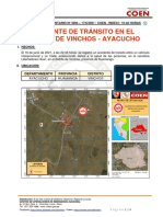 Reporte Complementario #3094 17jun2021 Accidente de Tránsito en El Distrito de Vinchos Ayacucho