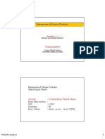 Manaj & Sistem Produksi - Minggu 2,3 - Sistem & Model Industri