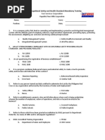 8-Hour OSH Training Overview | PDF | Occupational Safety And Health ...