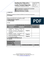 PF.05.P006 - Procedimiento Cronograma de Vacaciones