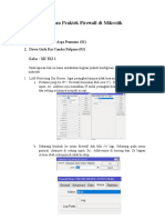 Laporan Praktek Firewall Di Mikrotik