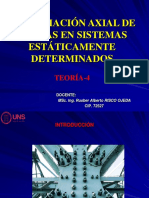 T-04. Deformación Axial de Barras en Sistemas Estáticamente Determinados. 14 - 06 - 2022