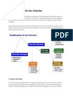 Clasificación de Las Ciencias