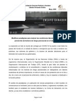 Modificar Paradigmas para Mejorar Las Condiciones Laborales y Enfatizar La Prevención de Factores de Riesgo Psicosocial en El Trabajo Policial