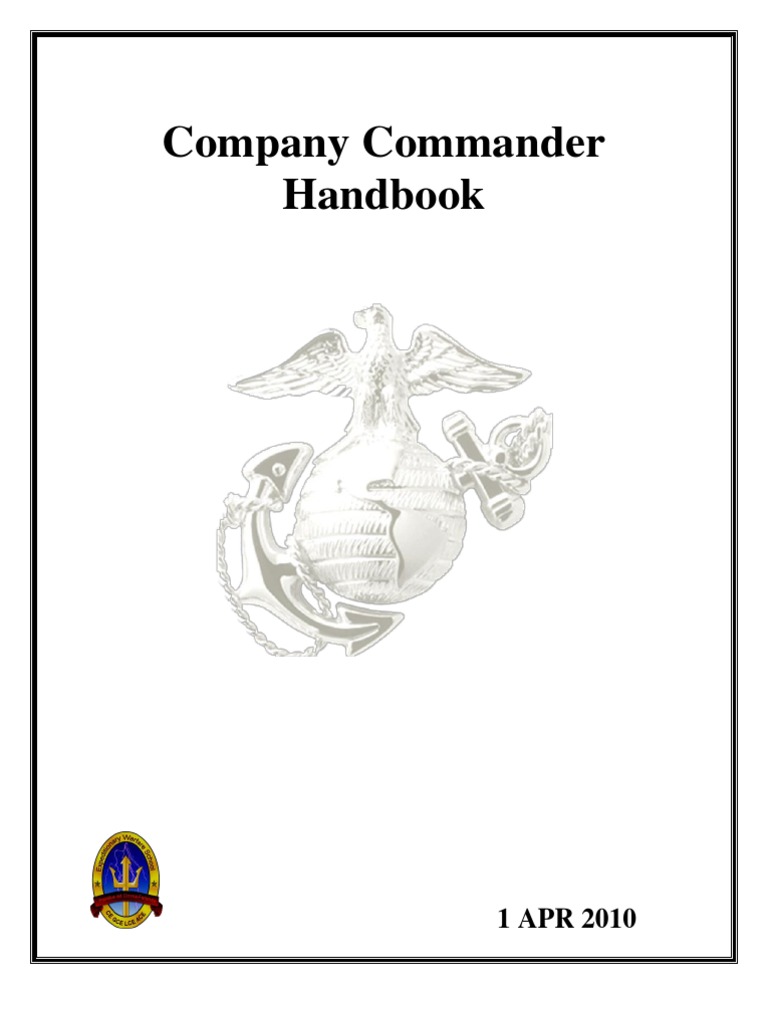 Company Commander Handbook V2010 _1 United States Marine Corps