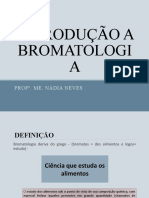 BROMATO - Aula - Introdução A Bromatologia