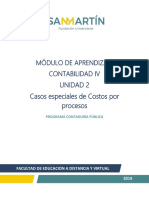 Casos especiales de costos por procesos