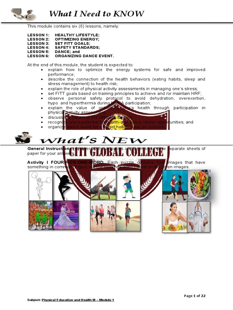 Physical Health Education Module III | PDF | Ballroom Dance | Hip Hop