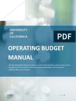 Ucop Operating Budget Manual