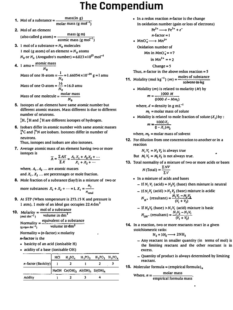A Textbook Physical Chemistry | Download Free PDF | Mole (Unit ...