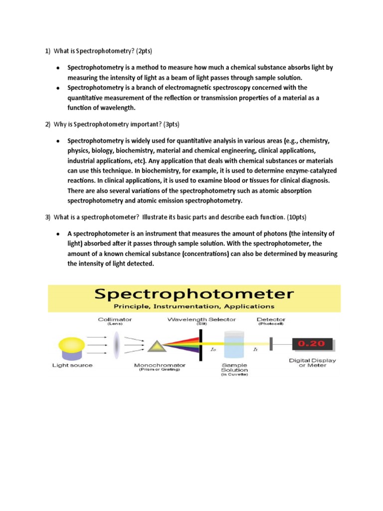 SPECTROPHOTOMETRY PDF Spectrophotometry Absorbance