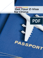 How To Get Your Z Visa For China Infographic