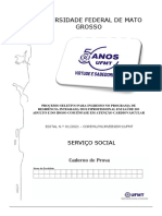 Caderno de Prova - Serviço Social