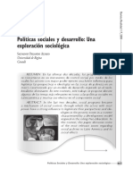 Políticas Sociales y Desarrollo: Una Exploración Sociológica