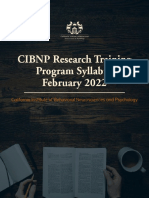 CiBNP Research Course Syllabus