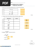 Form 1 Mathematics Notes | PDF | Area | Fraction (Mathematics)